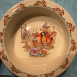 Royal Doulton Bunnykins Portrait Painter Childs Dish/Bowl